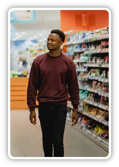 Mystery shopper visiting a store